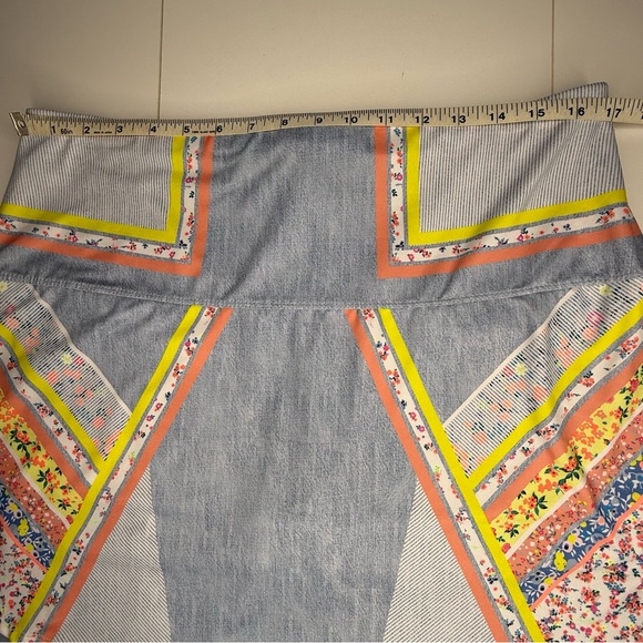 Lucky in Love Skort Chambray Blossom Layered Sz XL (14) - Picture 3 of 9